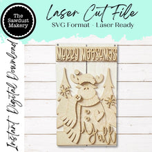 Load image into Gallery viewer, Merry Moosemas Door Hanger SVG File | Laser Cut Moose Pallet Sign (Digital Download)