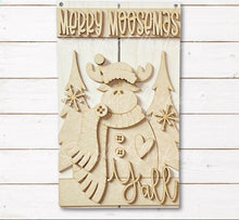 Load image into Gallery viewer, Merry Moosemas Door Hanger SVG File | Laser Cut Moose Pallet Sign (Digital Download)