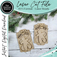 Load image into Gallery viewer, Gingerbread Muffin Pan Ornament SVG File | Laser Cut File | Christmas Ornament SVG | Ornament SVG | Gingerbread Ornament svg