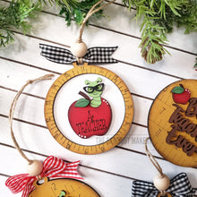 Load image into Gallery viewer, Teacher Christmas Ornament SVG File | Laser Cut File | Christmas Tree | Ornament | Christmas svg |Personalized Ornament | Teacher Ornament