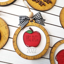 Load image into Gallery viewer, Teacher Christmas Ornament SVG File | Laser Cut File | Christmas Tree | Ornament | Christmas svg |Personalized Ornament | Teacher Ornament