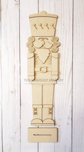 Load image into Gallery viewer, Standing Nutcracker Shelf Sitter SVG File | Laser Cut File | Standing Nutcracker SVG File | Nutcracker SVG