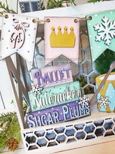 Load image into Gallery viewer, Nutcracker Tiered Tray SVG File | Laser Cut File | Christmas SVG | Reindeer | Ballet | Mouse | Nutcracker SVG | Sugar Plum Fairies