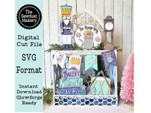Load image into Gallery viewer, Nutcracker Tiered Tray SVG File | Laser Cut File | Christmas SVG | Reindeer | Ballet | Mouse | Nutcracker SVG | Sugar Plum Fairies