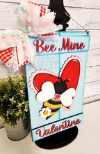 Load image into Gallery viewer, Valentine Bee Mine Pallet Sign Door Hanger SVG File | Laser Cut File | Valentine SVG File | Door Hanger svg | Bee SVG | Be Mine