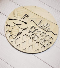 Load image into Gallery viewer, Hello Easter Gnome Door hanger SVG Laser File | Easter Laser Cut Files | Laser cut SVG | Glowforge | Easter Door Hanger svg | Gnome svg