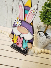 Load image into Gallery viewer, Easter Bunny Gnome SVG File | Lucky | Laser Cut File | Glowforge | Easter Bunny Gnome SVG File | SVG | Gnome | Gnome Shelf Sitter | Bunnies