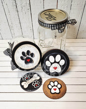 Load image into Gallery viewer, Dog Treat Bundle Candy Jar | Mason Jar Lid | Cookie Jar lid | Interchangeable Frame SVG File | Laser Cut File | Interchangeable Frame