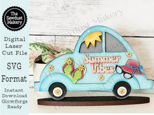 Load image into Gallery viewer, Add-on for Interchangeable Car Svg | Interchangeable Car SVG | Summer Vibes Interchangeable car | Flip Flops | Summer Interchangeable SVG
