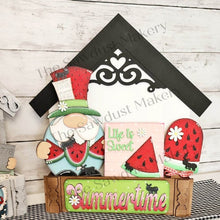 Load image into Gallery viewer, Interchangeable House Tray Stand SVG | Display Shelf SVG | Laser Cut File | Tiered Tray Holder SVG | Home Decor Mantle svg file