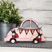 Load image into Gallery viewer, Add-on for Interchangeable Car Svg | Interchangeable Car SVG | Ladybug Interchangeable car | Daisies | Summer Ladybug Interchangeable SVG