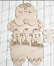 Load image into Gallery viewer, Gingerbread Cookie Tester Sign Door Hanger SVG File | Laser Cut File | Gingerbread SVG File | Door Hanger svg | Peppermint | Christmas SVG