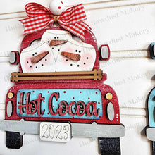 Load image into Gallery viewer, Winter Truck Ornament Bundle SVG File | Laser Cut File | Christmas Ornament Kit | Ornament SVG | Christmas SVG | Christmas Truck Ornament