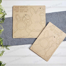 Load image into Gallery viewer, Easter Bunny Basket Tags SVG | Easter SVG | Laser Cut File | Glowforge | Bunny SVG | Easter Basket svg | Personalized Easter Tags
