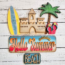 Load image into Gallery viewer, Add-on for Interchangeable Farmhouse Truck SVG | 12&quot; and 24&quot; Truck SVG | Hello Summer Beach Truck | Summer | Summer Truck Interchangeable
