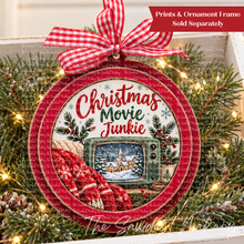 Load image into Gallery viewer, Christmas Movie Junkie  3" Round Printables
