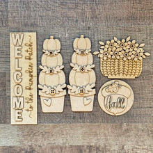 Load image into Gallery viewer, Barn Door Insert Add-on | Pumpkin Patch Barn Door Insert | Seasonal Interchangeable Bundle | SVG Laser Cut File | Porch Door Farmhouse Decor
