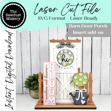 Load image into Gallery viewer, Barn Door Insert Add-on |  Sunshine &amp; Daisies Barn Door Insert | Seasonal Interchangeable Bundle | SVG Laser Cut File | Barn Door Farmhouse Decor
