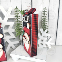 Load image into Gallery viewer, Santa Claus Shelf Sitter and Ornament Gift Card Holder Laser Cut File | Christmas Ornaments | Laser SVG File | Christmas Gift | Gift Tag SVG
