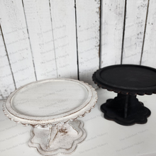 Load image into Gallery viewer, Decorative Interchangeable Pedestal Stand | Laser Cut File | Glowforge | Seasonal Interchangeable Base | Pedestal SVG
