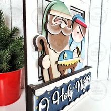 Load image into Gallery viewer, Add-on for Interchangeable Window Box | Nativity Window Box Insert SVG | Laser Cut File | Window Box Shelf Sitter
