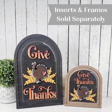 Load image into Gallery viewer, Interchangeable Large Arched Boho Sign Insert | Give Thanks Sign |  SVG Laser Cut File  | Boho Signs | Seasonal Interchangeable SVG

