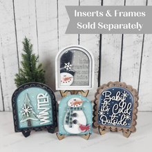 Load image into Gallery viewer, Snowman Winter Mini Arch Sign Set SVG Sign Bundle |  Seasonal Interchangeable Mini Sign Bundle | SVG Laser Cut File | Boho Signs
