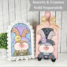 Load image into Gallery viewer, Prim Easter Bunny Breadboard and Large Arched Boho Sign Insert | Easter Decor | SVG Laser File  | Boho Signs | Farmhouse Decor
