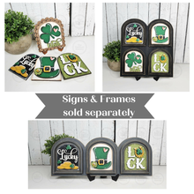Load image into Gallery viewer, St. Patrick's Day Mini Arch Sign Set SVG Sign Bundle |  Seasonal Interchangeable Mini Sign Bundle | SVG Laser Cut File | Boho Signs
