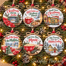 Load image into Gallery viewer, Christmas Movie Junkie  3" Round Printables
