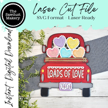 Load image into Gallery viewer, Add-on for Interchangeable Farmhouse Truck SVG | 12" and 24" Truck SVG | Candy Hearts Valentine Truck | Love | Valentine Interchangeable SVG
