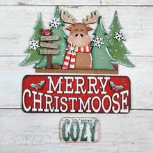 Load image into Gallery viewer, Add-on for Interchangeable Farmhouse Truck SVG | 12" and 24" Truck SVG | Moose ChristmasTruck Insert | Cabin Christmas Truck
