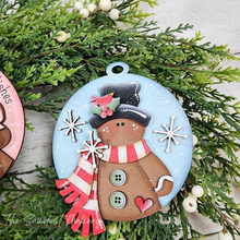 Load image into Gallery viewer, Victorian Gingerbread Round Ornament Bundle SVG | Laser Cut File (Digital Download)

