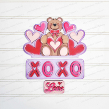 Load image into Gallery viewer, Add-on for Interchangeable Farmhouse Truck SVG | 12&quot; and 24&quot; Truck SVG | XOXO Valentine Bear Truck | Love | Valentine Interchangeable svg
