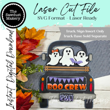 Load image into Gallery viewer, Add-on for Interchangeable Farmhouse Truck SVG | 12" and 24" Truck SVG | Spooky Boo Crew Truck | Halloween | Truck Interchangeable SVG
