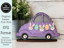 Load image into Gallery viewer, Add-on for Interchangeable Car Svg | Interchangeable Car SVG | Easter Car SVG | Bunny Bug | Easter Interchangeable SVG
