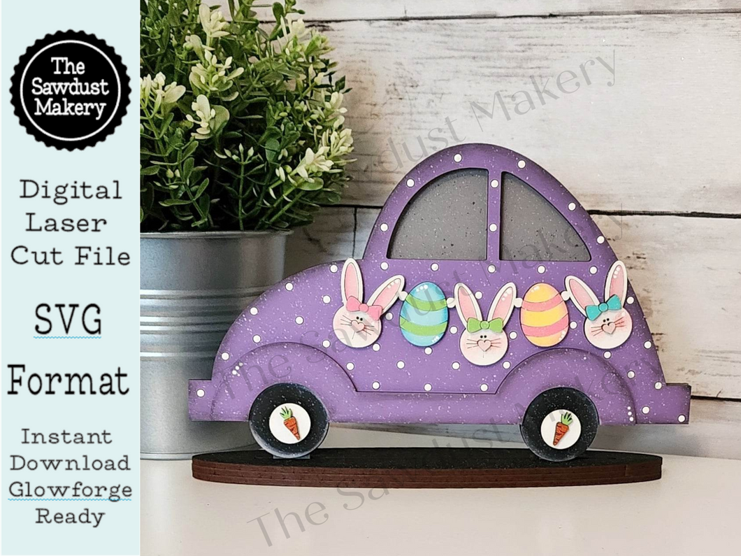 Add-on for Interchangeable Car Svg | Interchangeable Car SVG | Easter Car SVG | Bunny Bug | Easter Interchangeable SVG