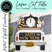 Load image into Gallery viewer, Add-on for Interchangeable Farmhouse Truck SVG | 12&quot; and 24&quot; Truck SVG | Happy New Year Truck | Happy New Year Interchangeable SVG
