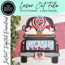 Load image into Gallery viewer, Add-on for Interchangeable Farmhouse Truck SVG | 12&quot; and 24&quot; Truck SVG | Love is in the Air Truck | Love | Valentine Interchangeable SVG
