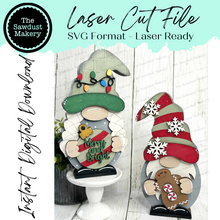 Load image into Gallery viewer, Add-on Interchangeable Gnome SVG File | Christmas Add-on | Laser Cut File | Christmas Gnome SVG File | SVG | Gnome | Gnome Shelf Sitter
