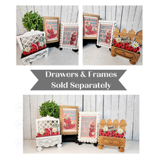 Load image into Gallery viewer, Add-on Strawberry Cottage Cabinet Insert SVG | Laser Cut File | Cottage Cabinet Shelf Sitter | Seasonal Insert | Interchangeable Decor
