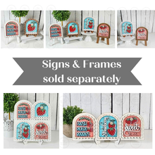 Load image into Gallery viewer, Strawberry Mini Arch Sign Set SVG Sign Bundle |  Seasonal Interchangeable Mini Sign Bundle | SVG Laser Cut File | Boho Signs
