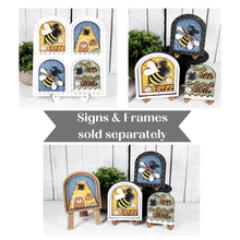 Load image into Gallery viewer, Honey Bee Kind Mini Arch Sign Set SVG Sign Bundle |  Seasonal Interchangeable Mini Sign Bundle | SVG Laser Cut File | Boho Signs
