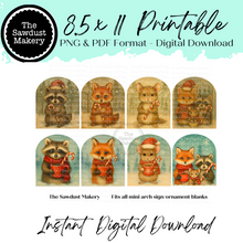 Load image into Gallery viewer, Forest Friends Mini Arch Printable Bundle
