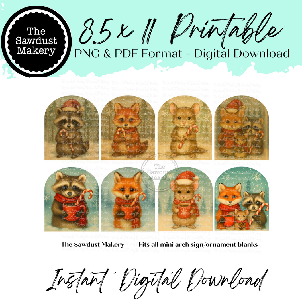 Forest Friends Mini Arch Printable Bundle