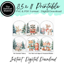 Load image into Gallery viewer, Cute Woodland Friends Mini Arch Printable Bundle
