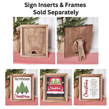 Load image into Gallery viewer, Country Christmas Sign Trio Bundle Laser Cut File | Interchangeable Frame | Christmas Sign Inserts | 5&quot; x 6.25&quot; signs | Christmas Truck svg
