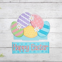 Load image into Gallery viewer, Add-on for Interchangeable Window Box | Easter Egg Window Box Insert SVG | Laser Cut File | Window Box Shelf Sitter

