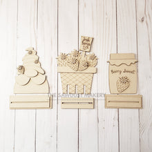 Load image into Gallery viewer, Standing Strawberry SVG File | Laser Cut File | Glowforge | Summer | Strawberry | Summer SVG | Gnome SVG | Daisies
