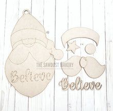 Load image into Gallery viewer, Santa Claus Door Hanger SVG File | Laser Cut File | Santa SVG File | Door Hanger svg | Christmas svg | Santa svg | Believe svg
